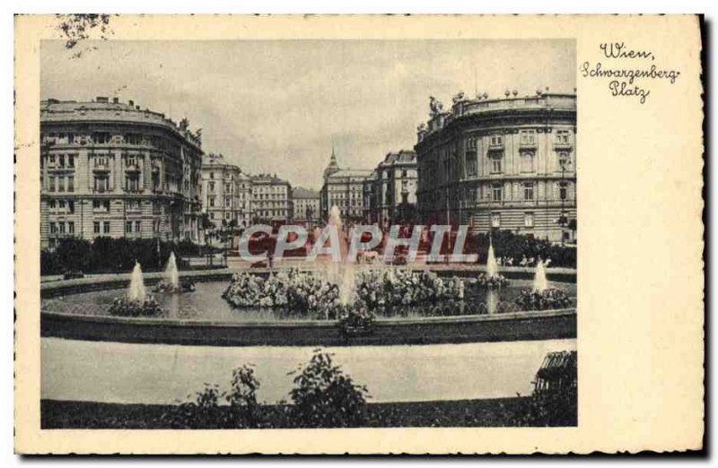 Old Postcard Schwarzenberg Platz Wien