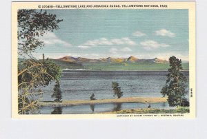 VINTAGE POSTCARD NATIONAL STATE PARK YELLOWSTONE LAKE AND ABSAROKA RANGE #1