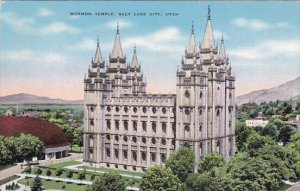 Mormon Temple Salt Lake City Utah 1941