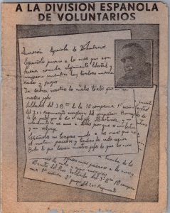 Mint WW2 Germany Spain Blue Division Russian Patriotic Postcard Advertising