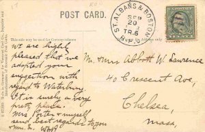 Summit House Mount Mansfield Waterbury Vermont 1912 RPO postcard
