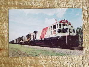 THE SPIRIT OF '76 SEABOARD COAST LINE LOCOMOTIVE #1776.VTG POSTCARD*P43