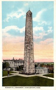Massachusetts Charlestown Bunker Hill Monument Curteich