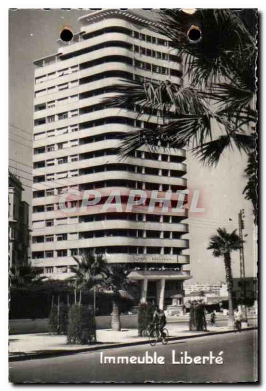 Postcard Modern Building Casablanca Morocco Liberte