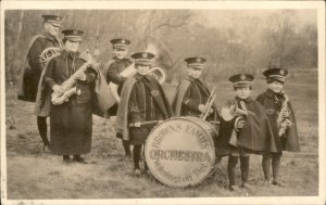 Wilmington DE Delaware Brown's Family Orchestra Real Photo Vintage Postcard