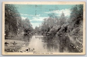 Mena AR Arkansas Mountain Fork 1929 to Wellston Oklahoma Postcard I26