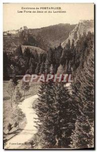 Old Postcard surroundings Pontarlier Les Forts de Joux and Larmont