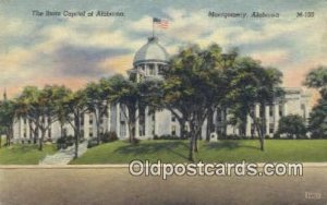 Montgomery, Alabama, AL State Capital USA 1944 light wear postal used 1944