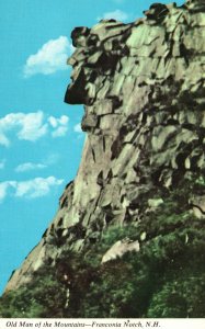 Postcard Old Man of the Mountains During Ice Age Franconia Notch New Hampshire