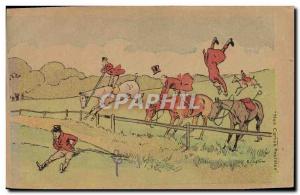 Postcard Old Dog Dogs Hunting hounds has Cavaliers