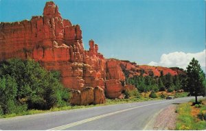 Highway in Red Canyon Approach to Bryce Canyon National Park Utah