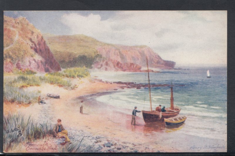 Devon Postcard - Orcombe Head, Exmouth - Artist Henry Wimbush   HP101