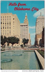 Oklahoma City Hello From Oklahoma City Park Avenue 1964