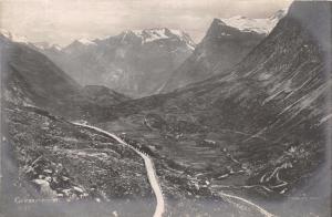 GEIRANGERVEIEN NORWAY NORGE ~ENERET E MEROK #4 REAL PHOTO POSTCARD 1910