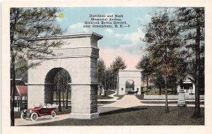 J54/ Greensboro North Carolina Postcard c1915 Memorial Arches Battle Ground 61