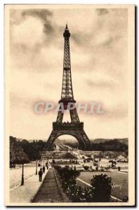 Old Postcard Paris Eiffel Tower
