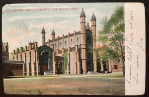 Vintage Postcard 1906 Old Library, Yale University, New Haven, Connecticut (CT)