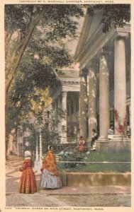 Colonial Dames on Main Street Nantucket, Massachusetts MA