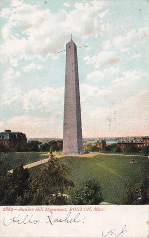 Massachusetts Boston Bunker Hill Monument 1907