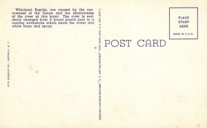 Vintage Postcard Whirlpool Rapids Ocean Strong  Waves Niagara Falls New York NY