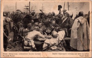 K14/ Russia Foreign Postcard c1910 Zaporozhians Writing Letter to Sultans 63