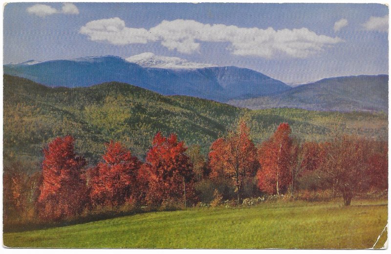 US Mt Washington, New Hampshire with postage, mailed 1954.