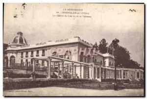 Old Postcard Cars L & # 39Orne The Casino du Lac seen from the terrace