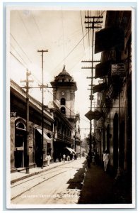 c1940's View of Cathedral Near Buildings Caracas Venezuela RPPC Photo Postcard