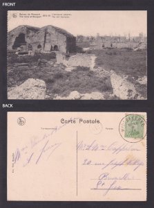 BELGIUM, Postcard, Nieuwpoort, The old barracks, WWI, Posted