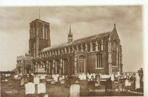 Suffolk Postcard - Southwold Church South East - Real Photograph - Ref 10831A