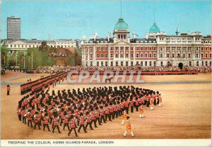 Modern Postcard Trooping the Color Horse Guards Parade London Militaria