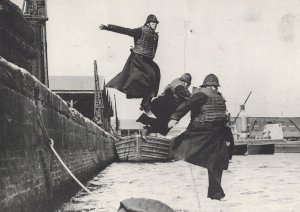 Police Testing Life Jackets In London Docks Postcard Please Read