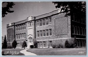 c1910's High School Building Deer Lodge Montana MT RPPC Photo Antique Postcard