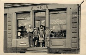 Switzerland A. Beia Maggi RPPC Store 03.76