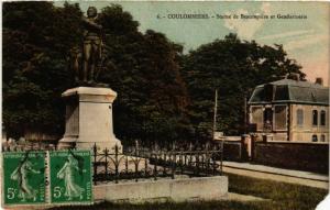 CPA COULOMMIERS - Statue de Beaurepaire et Gendarmerie (249709)