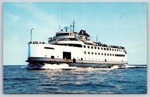 Ship~Cape Cod Massachusetts~SS Naushon~Woods Hole~Marthas Vineyard~1950s PC