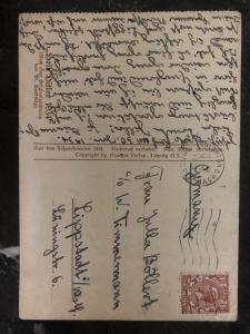 1934 Brighton England picture Postcard cover to Lippstadt germany Heil hitler