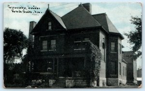 RED OAK, Iowa IA ~ COUNTY JAIL c1910s Montgomery County Photoette Postcard