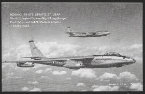 ARCADE CARD Boeing RB 47E Stratojet USAF Jet Airplane