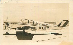 Postcard Kansas Topeka Flying Aircraft rooster 1949 RPPC 23-4180