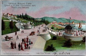 Lake View Terrace, Lewis & Clark Centennial Portland OR c1905 UDB Postcard O76