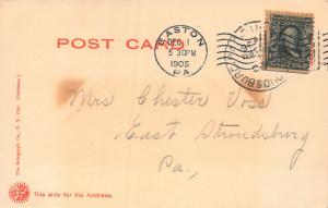Delaware River Bridge, Easton, Pennsylvania, Early Postcard, Used in 1905