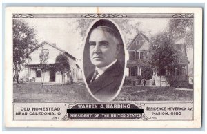 Marion Caledonia Ohio OH Postcard Old Homestead Residence Mt. Vernon Av. c1910's