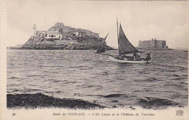 France Morlaix L'Ile Louet et le Chateau du Taureau