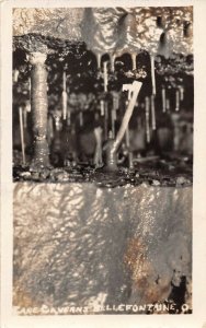 LPS01 Bellefontaine Ohio Zane Caverns Postcard RPPC