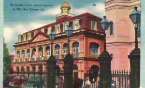 New Orleans Louisiana, Cabildo from Jackson Square Old Vintage Postcard