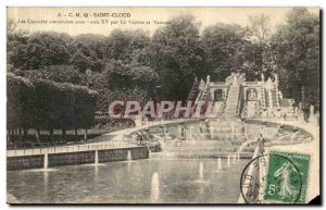 Postcard Old Saint Cloud Cascades built by Louis XV and Pautre The Mansard