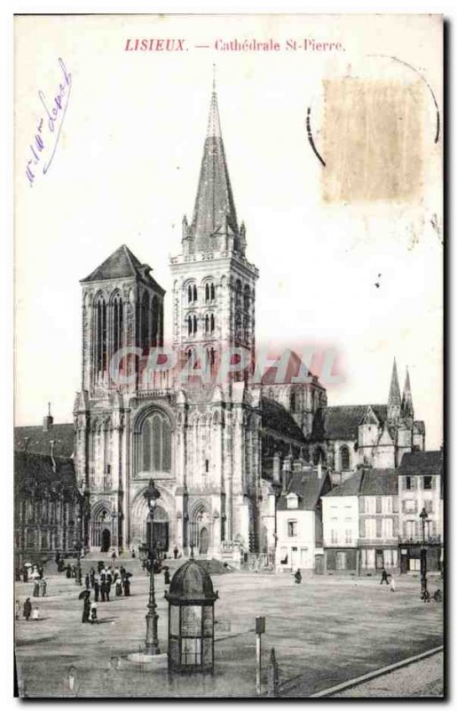 Old Postcard Lisieux Cathrdrale St Pierre