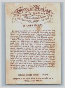 1870s-80s Chocolat Poulain Le Chien Munito Cute Dog Performer F154