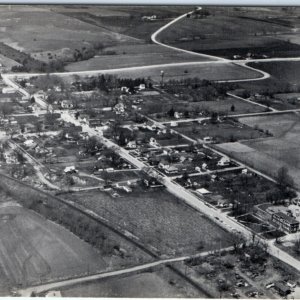 c1960s Brandon, IA Birds Eye Town Air View  Aerial Litho Photo Buchanan PC A133